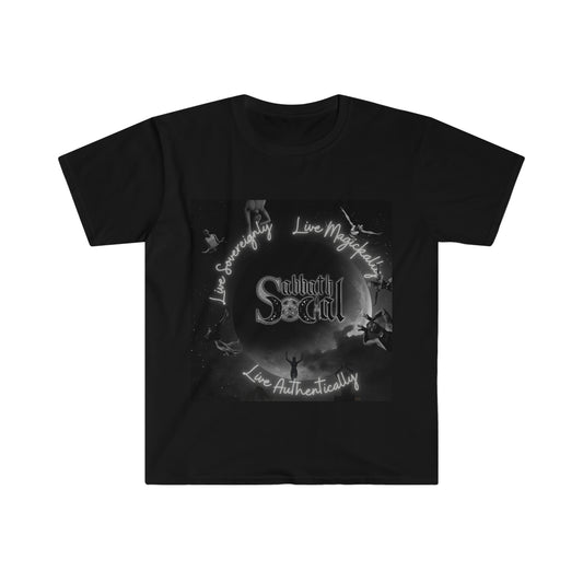 Unisex Softstyle Plus size Sabbath Social Logo T-Shirt